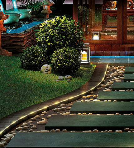 Set of six Aktive outdoor LED strip lights in plastic casing, 500x4.5x4.5 cm, ideal for garden decoration and outdoor lighting.