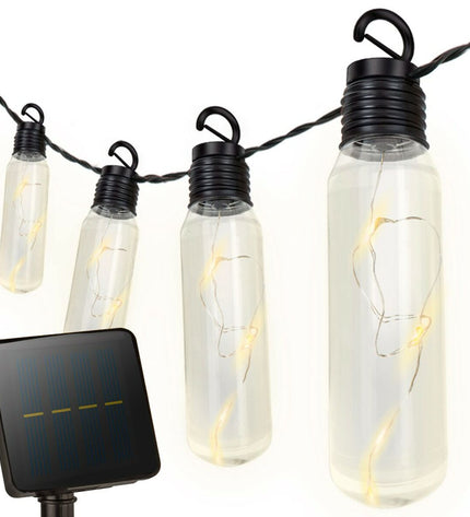 Outdoor decorative LED light garland by Aktive, 180x17.5x4 cm, with six active LED strands for garden decor.