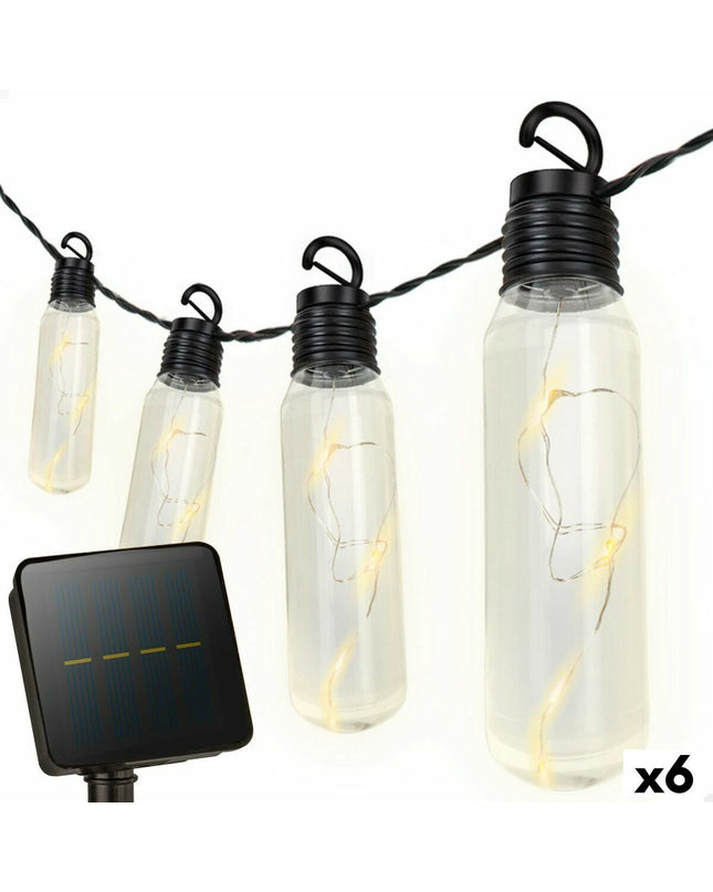 Aktive outdoor LED light garland with six sections, 180 x 17.5 x 4 cm, ideal for garden outdoor decor lighting