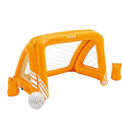 Inflatable orange goal for outdoor sports and games by Intex, designed for active play and outdoor fun.