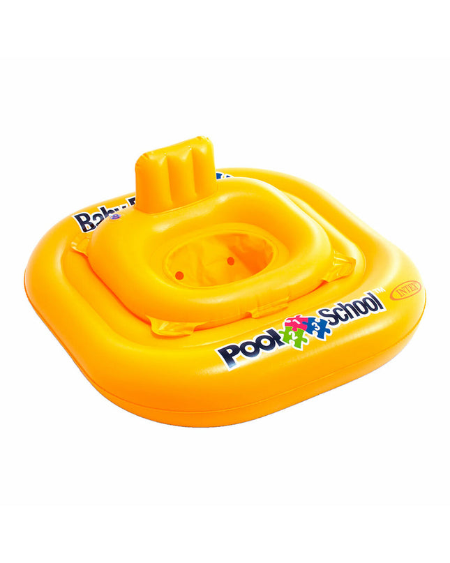 Set of 12 yellow baby swimming rings by Intex, 79 x 23 x 79 cm, designed for play and outdoor water activities
