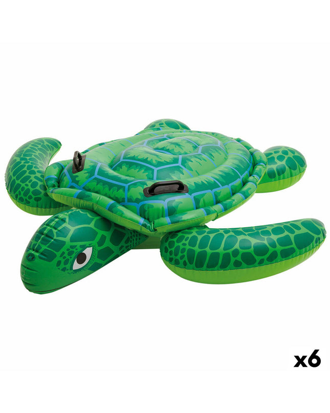 Six Intex inflatable turtle pool figures, 150x30x127 cm, ideal for outdoor play and pool fun in the toys and sports category.