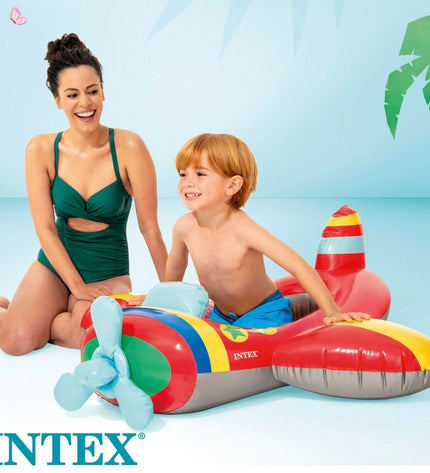 Set of 24 Intex inflatable boats, colorful, 98x39x72 cm, ideal for outdoor play and water activities.