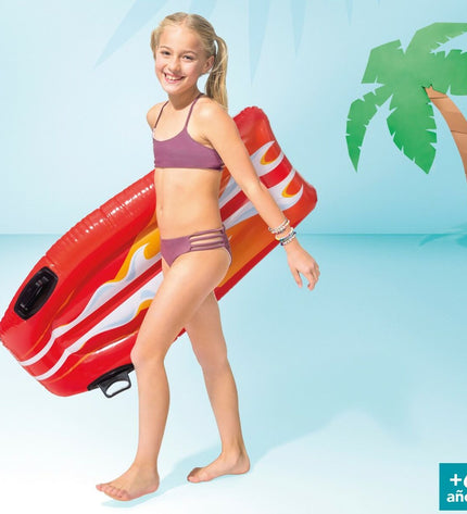 Set of 12 Intex Joy Rider inflatable surfboard toys, 62 x 112 cm, designed for outdoor water fun and summer play.