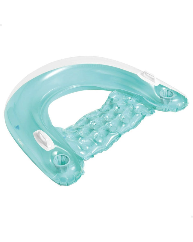 Inflatable Intex Sit N'Float pool chair, 152 x 28 x 99 cm, designed for outdoor swimming and relaxation in the pool.