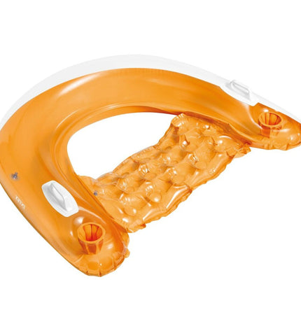 Inflatable Intex Sit N'Float pool chair, 152x28x99 cm, in vibrant color, designed for comfortable lounging in the pool.