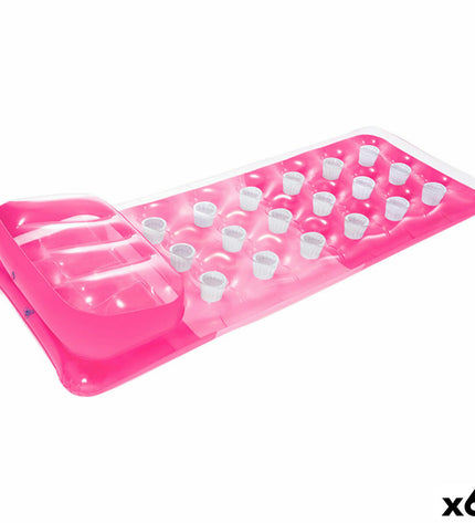 Inflatable mattress by Intex with 18-glass design, measuring 188 x 30 x 71 cm, suitable for outdoor and play activities.