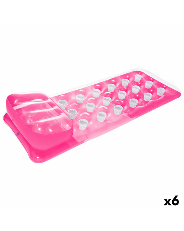 Inflatable mattress by Intex with 18-glass design, measuring 188 x 30 x 71 cm, suitable for outdoor and play activities.