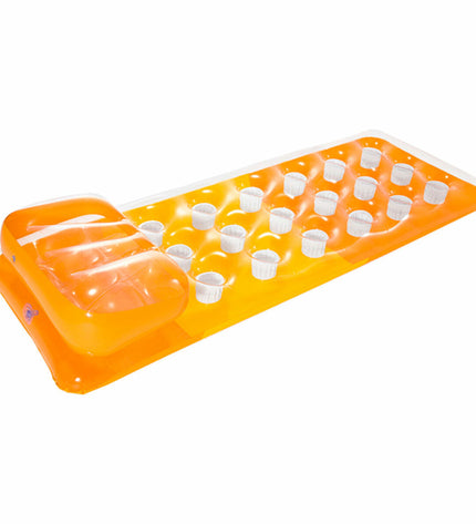 Intex inflatable mattress with 18 glass design, measuring 188 x 30 x 71 cm, suitable for outdoor and recreational use