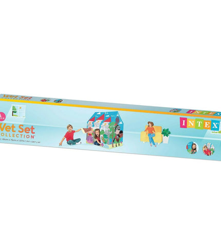 Intex speelgoedhuis voor kinderen, kleurrijk kasteel met 6 stukken, geschikt voor buiten spelen, sport en openlucht plezier