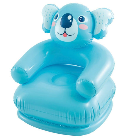 Inflatable Intex Happy Animal chair, 66x79x64 cm, in vibrant animal design, suitable for indoor and outdoor use.