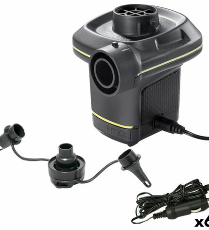 Intex Quick Fill electric air pump for camping and outdoor use, 220-240V, with six compact air pumps for inflating outdoor gear.