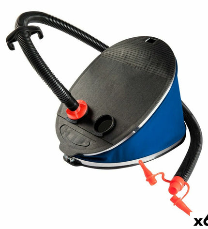 Intex foot pump for sports, outdoor, camping, and hiking; compact foot-operated air pump with Intex branding.