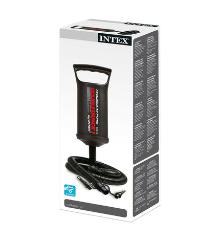 Set of 12 Intex Double Quick I air pumps for outdoor camping and sports, compact and portable design shown in the image.