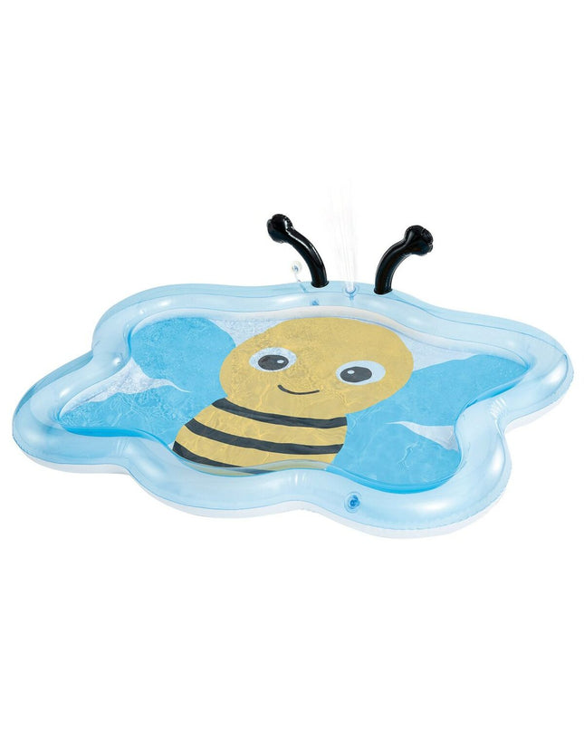 Six Intex inflatable children's swimming pools, 127 x 102 x 28 cm, suitable for outdoor play and water fun.