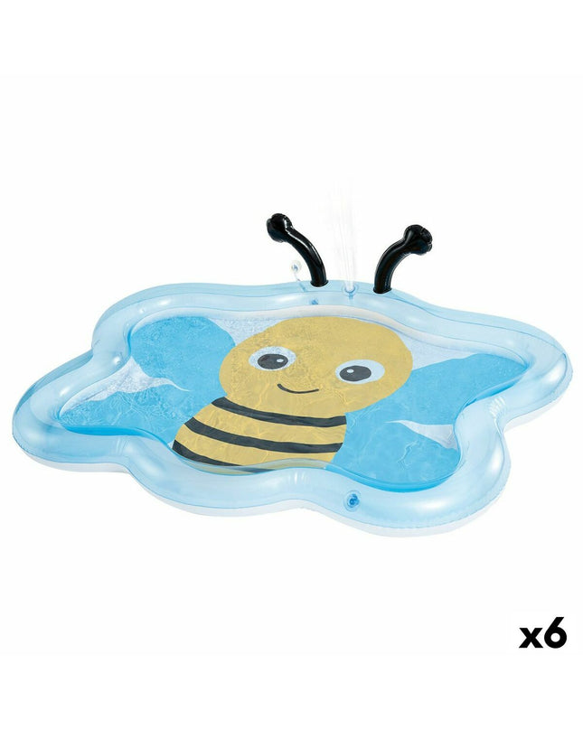 Set of six Intex inflatable kiddie pools with dimensions 127 x 102 x 28 cm, perfect for outdoor play and water fun.