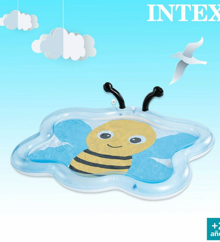 Six Intex inflatable children's pools, 127x102x28 cm, colorful plastic pools for outdoor play and water fun.