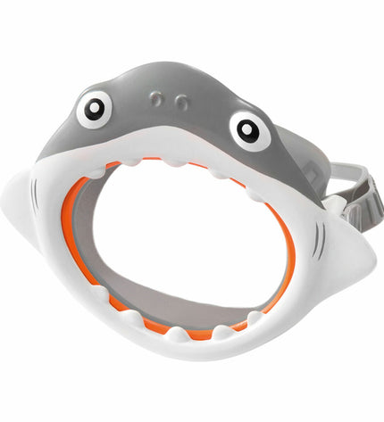 Set of six Intex shark-themed kids snorkel masks and snorkel tubes for water sports and outdoor swimming activities.
