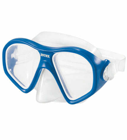 Intex Reef Rider snorkel goggles for watersports, featuring adjustable straps and clear lenses for underwater visibility.