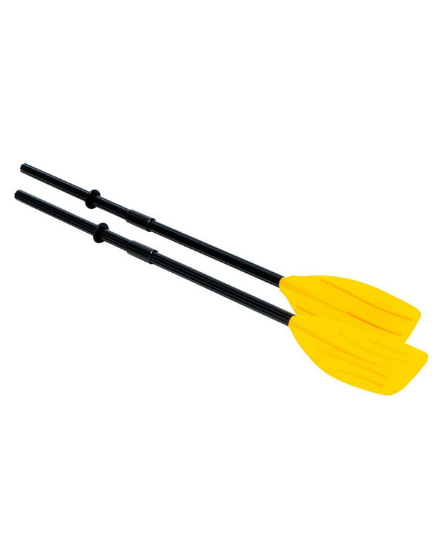 Intex Roeispanen set with six 15.5 x 122 cm plastic paddles for watersport and outdoor activities, blue color, lightweight design