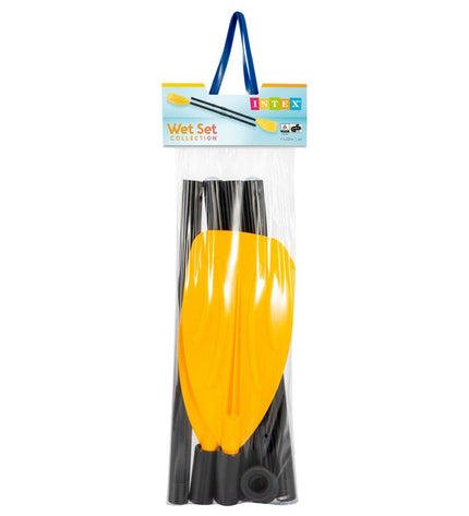 Set of 6 Intex roeispanen for watersport, 15.5 x 122 cm, ideal for outdoor water activities and sports.