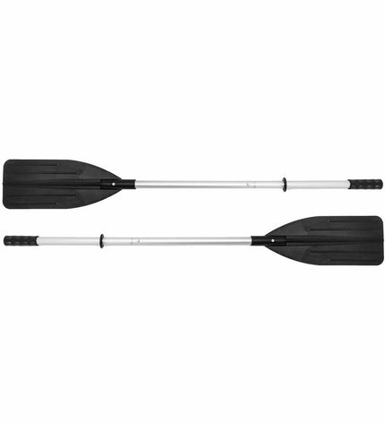 Intex Roeispanen set with 6 outdoor water sports paddles, 18 x 137 cm, suitable for swimming and water activities.