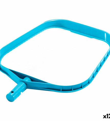 Intex bladverzamelaar voor zwembad, tuin, jacuzzi, en zwembadbenodigdheden, met blauw handvat en mesh verzamelnet.