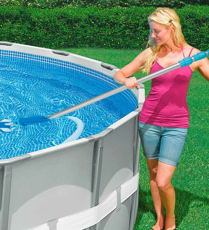 Set of 24 Intex telescopic handvat replacements for pools, jacuzzis, and garden equipment, measuring 279 cm extended.