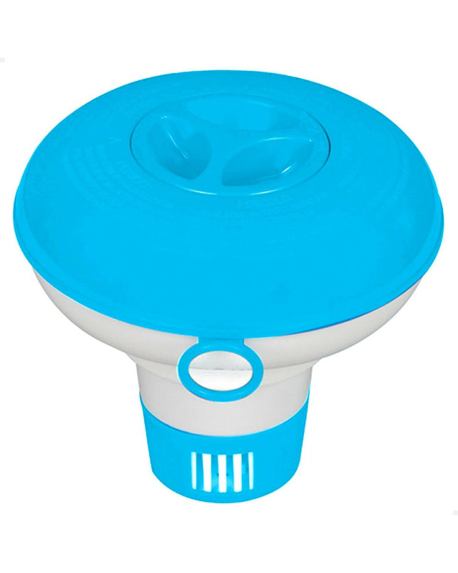 Intex chlorine dispensers for pool care, 24-pack of 12.7 cm square tablets, suitable for garden pools and jacuzzi maintenance.