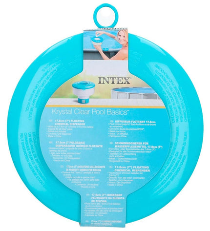 Intex chlorinator dispenser for swimming pools, 24-pack of 12.7x12.7 cm chlorinator tablets, outdoor pool accessories