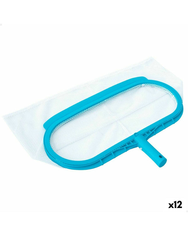 Set of 12 Intex pool skimmers for swimming pools, garden and spa cleaning, measuring 44 x 3 x 29.5 cm.