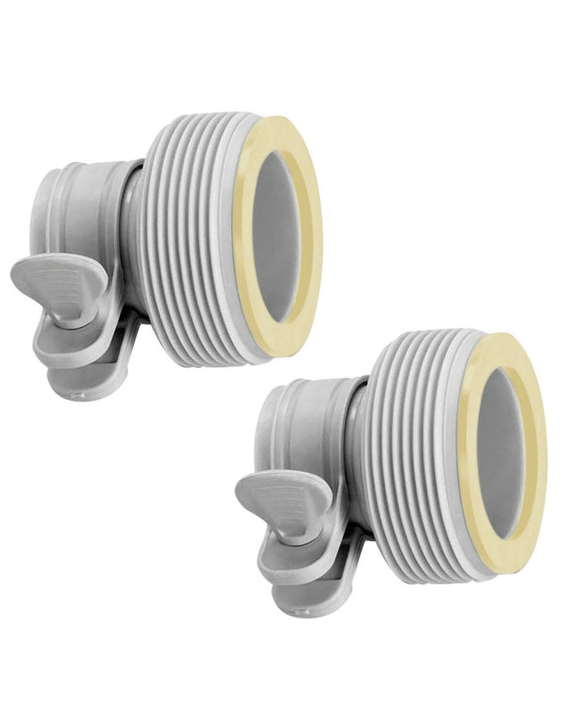 Set of 24 Intex B-type pool treatment installation adapters, 1.25/1.5 inch, for garden pools, jacuzzis, and pool accessories.