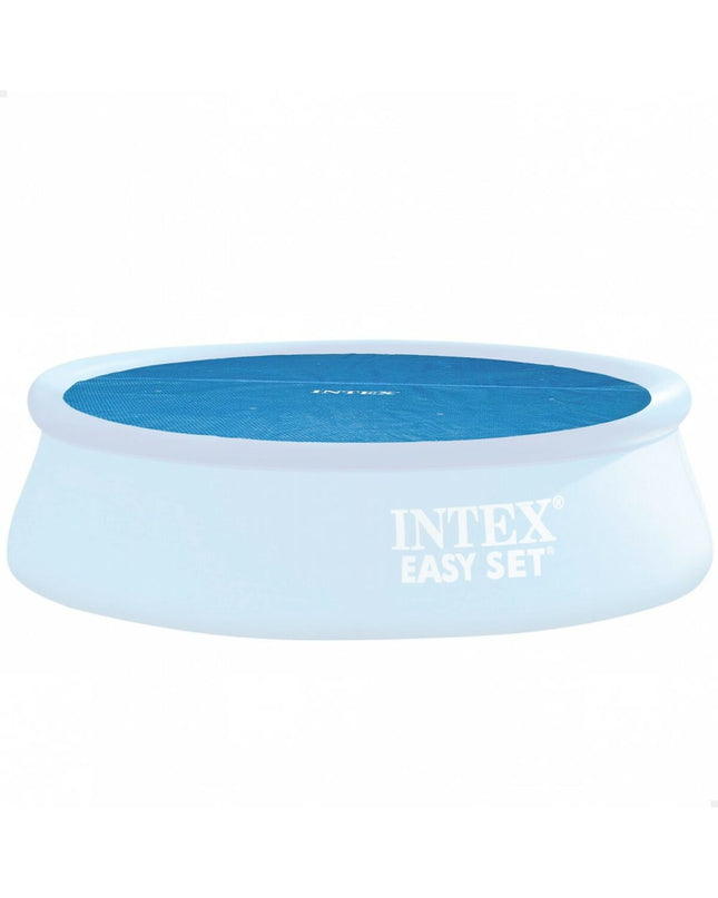 Intex 29023 EASY SET swimming pool cover for 448 cm diameter above-ground pool, outdoor garden and backyard use