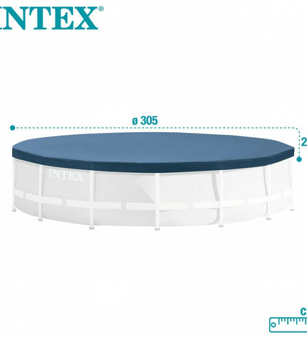 Intex 28030 Metal Frame pool cover for 305 x 25 x 305 cm pool, outdoor garden, pool accessories, protective cover
