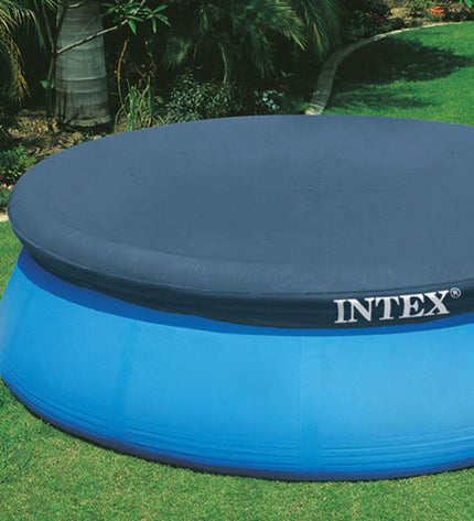 Intex 28023 EASY SET pool cover for 457 cm diameter inflatable pool, outdoor garden swimming pool accessories