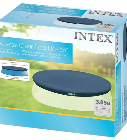 Intex Easy Set swimming pool cover for 284x30 cm Intex pool, outdoor garden, and backyard pool accessories.