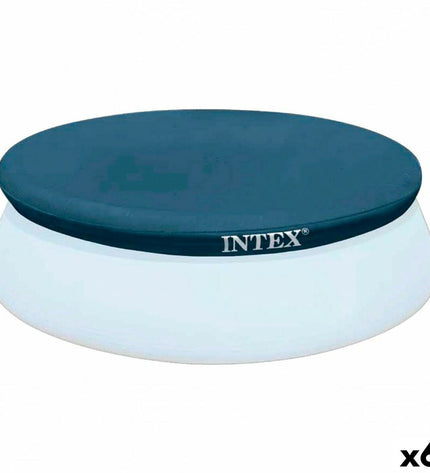 Intex 28020 Easy Swim pool cover for 221 x 30 x 221 cm outdoor swimming pool, made of durable material.