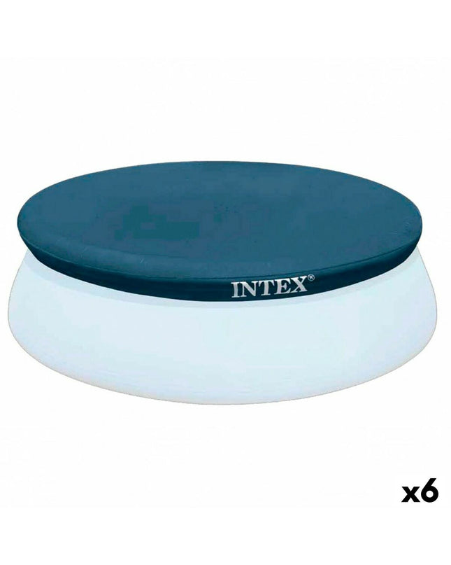 Intex 28020 Easy Swim pool cover for 221 x 30 x 221 cm outdoor swimming pool, made of durable material.