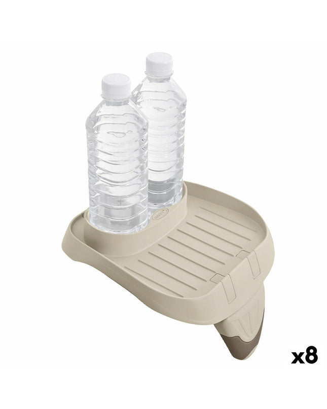 Intex Bekerhouder for PureSpa hot tubs, outdoor garden, Jacuzzi, and pool accessories, shown attached to a spa or pool side.