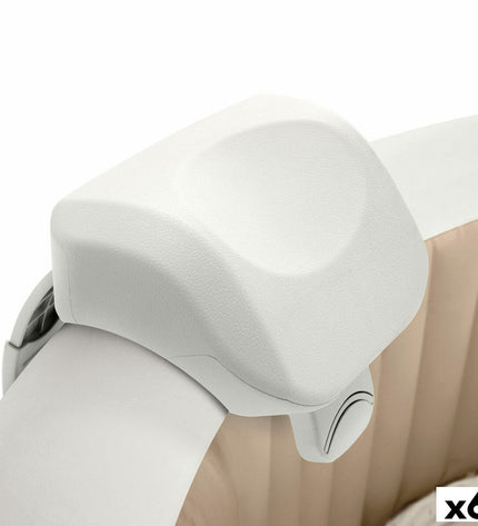 Intex PureSpa headrest for garden hot tubs and jacuzzis, shown in black with soft cushioning for comfort.