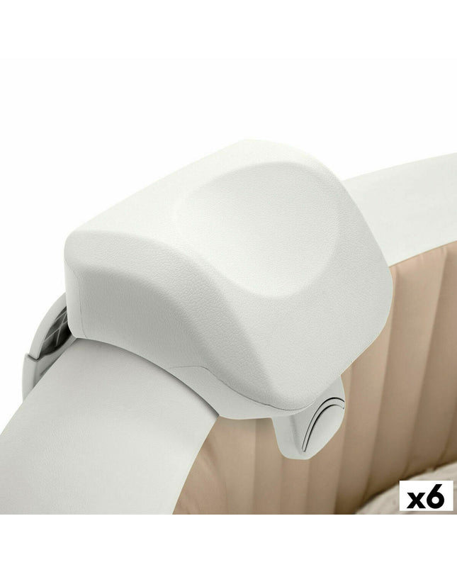 Intex PureSpa headrest for garden hot tubs and jacuzzis, showing soft, cushioned support with the Intex logo.
