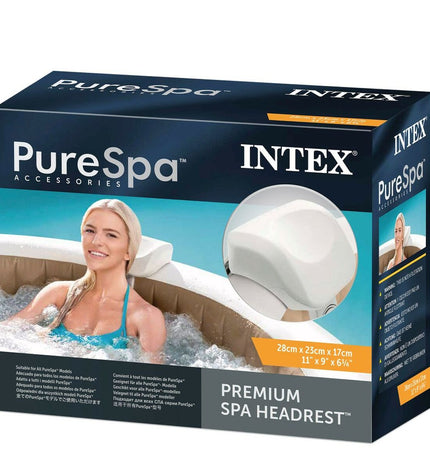 Intex PureSpa headrest for garden hot tubs, comfortable cushion with adjustable support for relaxing spa experiences