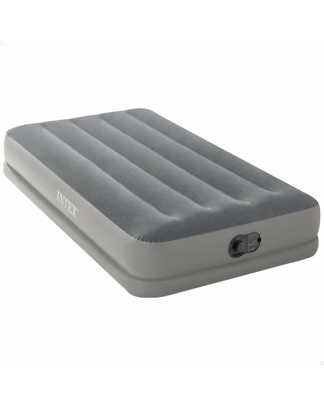 Set of three Intex Prestige air mattresses, 191 x 99 x 30 cm, designed for camping and outdoor use, with inflated surface and built-in valves.