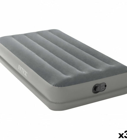 Set of three Intex Prestige air mattresses, 191 x 99 x 30 cm, ideal for camping and outdoor activities.