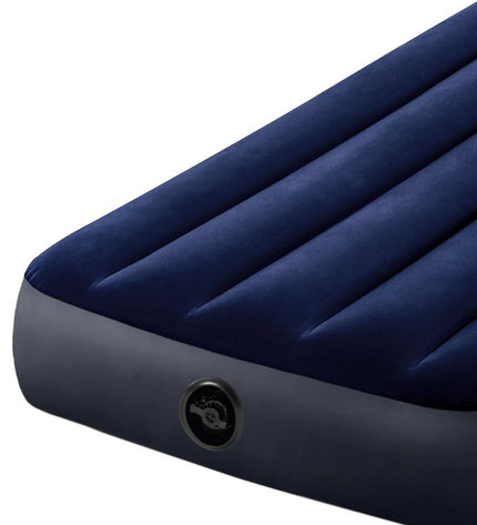 Set of four Intex Classic Downy air mattresses for camping and outdoor use, measuring 76x25x191 cm, ideal for outdoor adventures.
