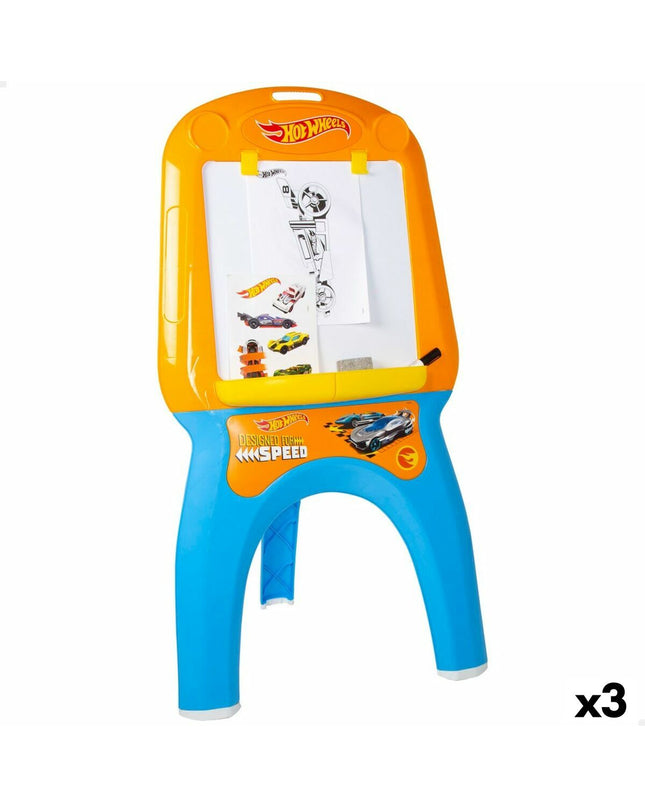 Whiteboard Hot Wheels set with three colorful whiteboards, perfect for creative activities and children's play.