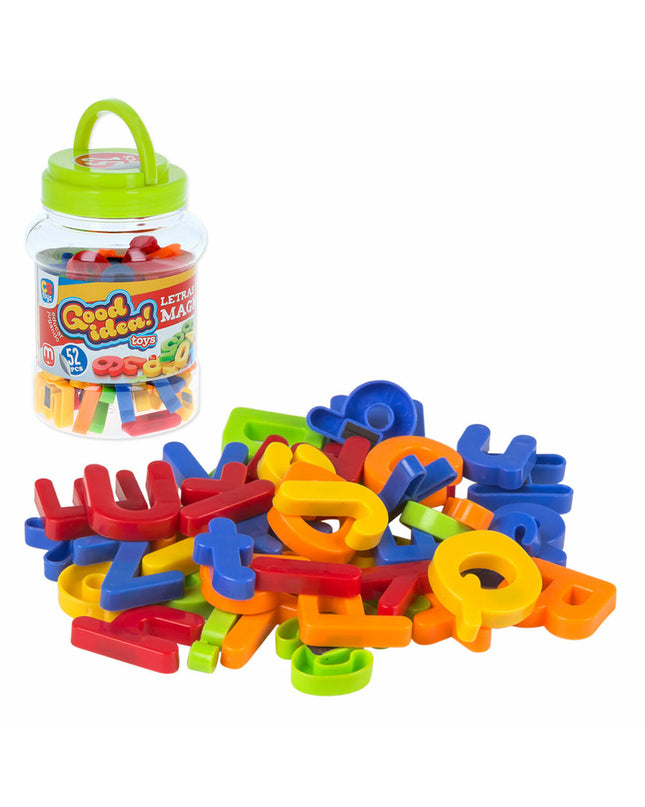 Colorbaby magnetic play letters and numbers set with 12 pieces, educational toy for learning and play in bright colors.