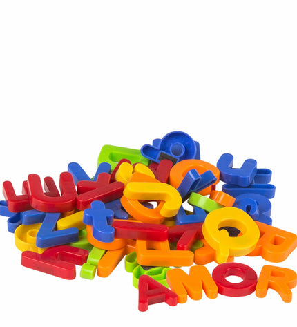 Colorbaby magnetic letter and number toys, 12 pieces, colorful educational magnetic pieces for learning and playing.