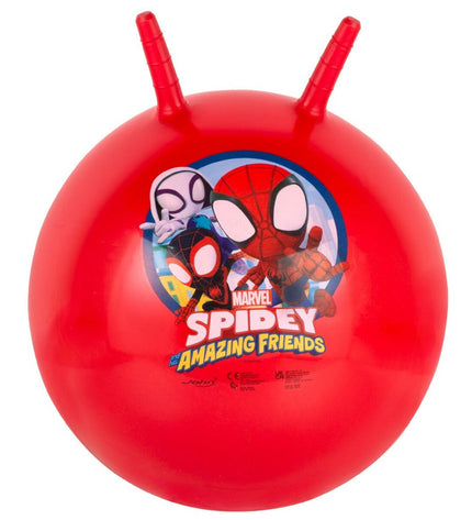 Set of 10 Springbal Spidey outdoor sports balls, 45 cm diameter, bright red color for recreational play and outdoor sports.
