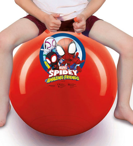 Set of 10 Spidey Springbal Spidey Ø 45 cm red sport balls for outdoor recreational play, featuring bright red color and durable design.